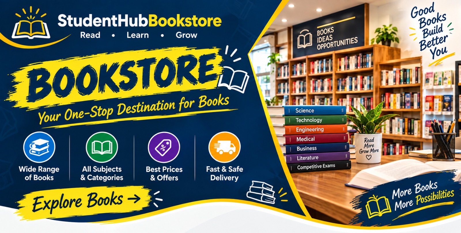 Student book stores and study essentials