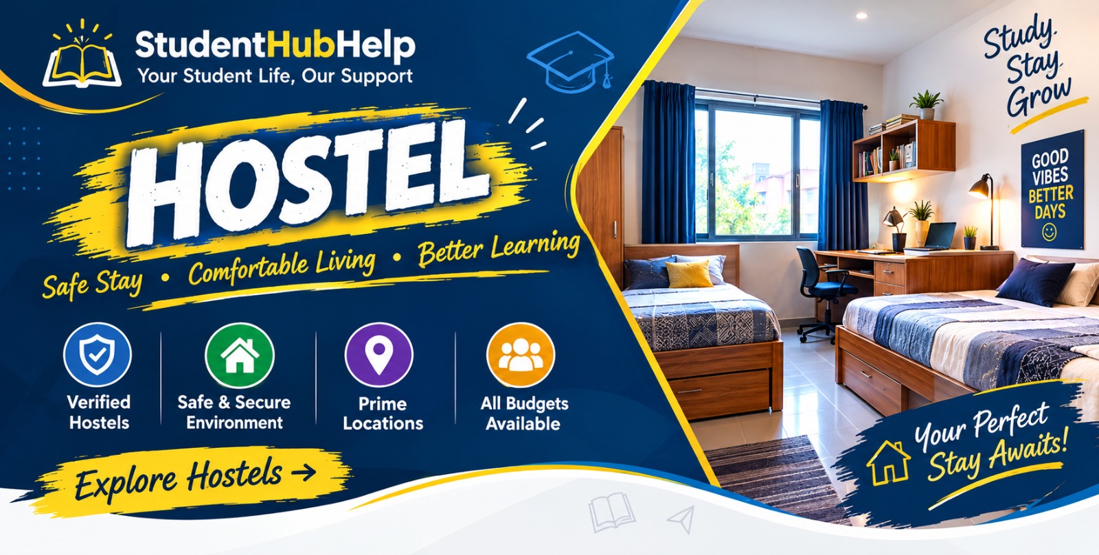 Student hostel and PG services